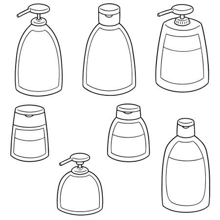 Vector set of topical cosmetic and topical medicine.のイラスト素材