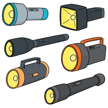 vector set of torchのイラスト素材