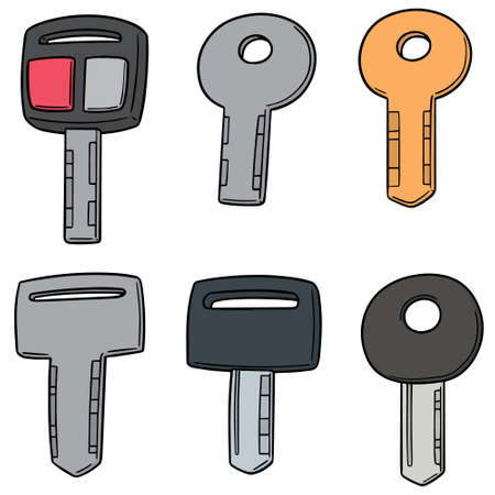 Vector set of keyのイラスト素材