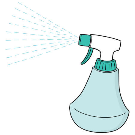 vector of spray bottleのイラスト素材