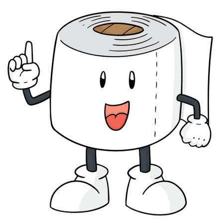 Vector of tissue paper cartoonのイラスト素材