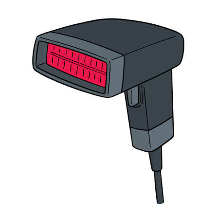 vector of barcode readerのイラスト素材