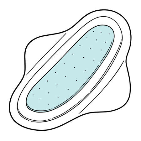 Vector of sanitary napkinのイラスト素材