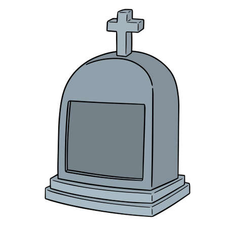 Vector of tombstoneのイラスト素材