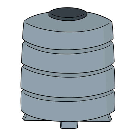 Vector of water storage tankのイラスト素材