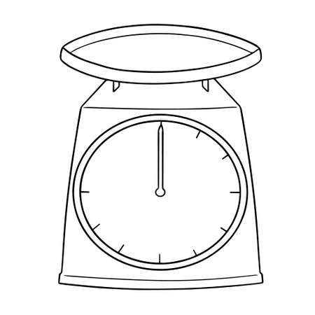Vector of weighing machineのイラスト素材