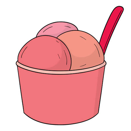 Vector of ice creamのイラスト素材