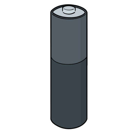 Vector illustration of a batteryのイラスト素材