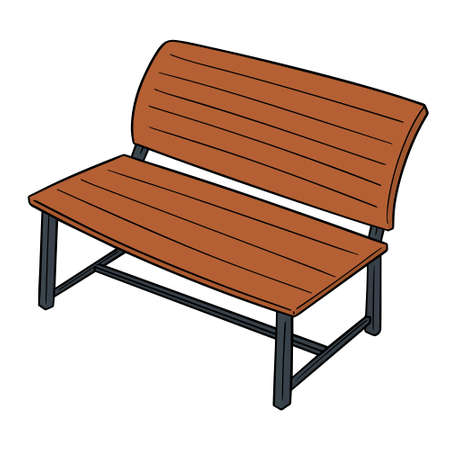 Vector illustration of a benchのイラスト素材