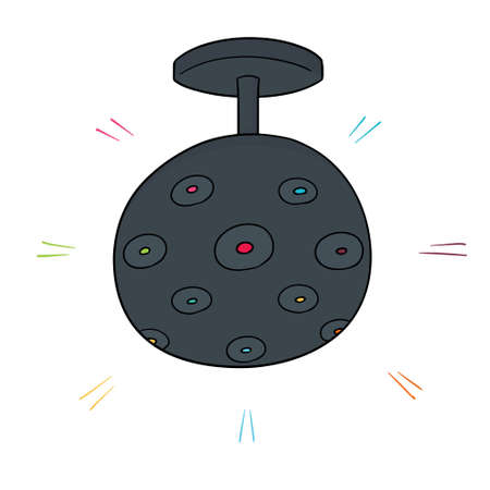 vector of disco lightのイラスト素材