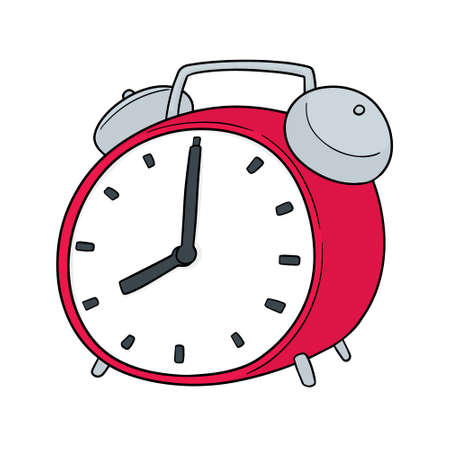 vector set of alarm clockのイラスト素材