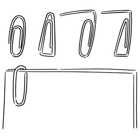 set of paper clipのイラスト素材
