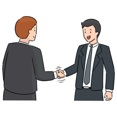 set of handshakeのイラスト素材