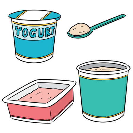 vector of yogurtのイラスト素材