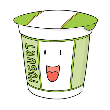vector of yogurtのイラスト素材
