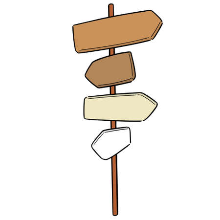 vector of direction postのイラスト素材