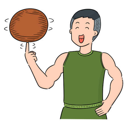 vector of basketball playerのイラスト素材