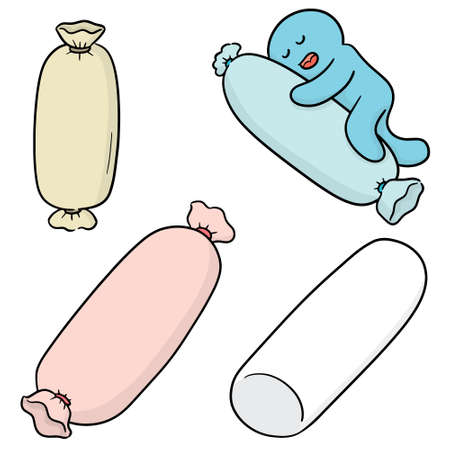vector set of bolsterのイラスト素材