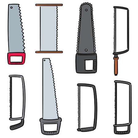 vector set of saw