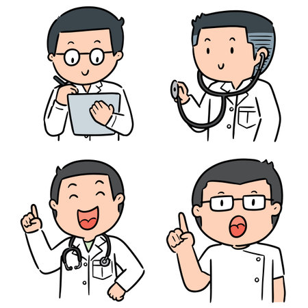 vector set of medical staffのイラスト素材