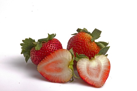 strawberry isolateの写真素材