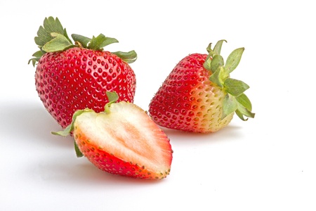 strawberry isolateの写真素材