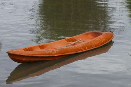 kayak in the lake of thailand の写真素材