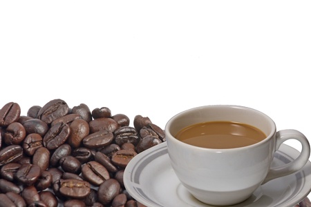 coffee cup and beanの写真素材