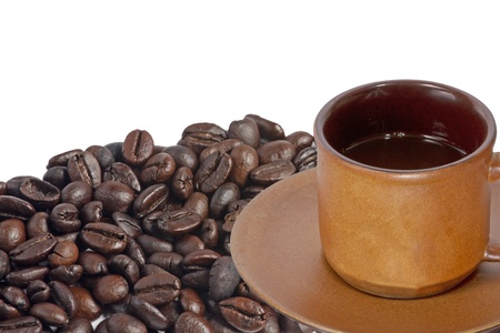 coffee cup and beanの写真素材