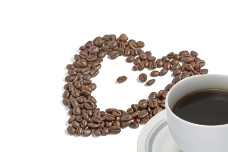 coffee cup and beanの写真素材