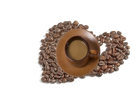 coffee cup and beanの写真素材