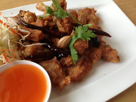 fried chickenの写真素材
