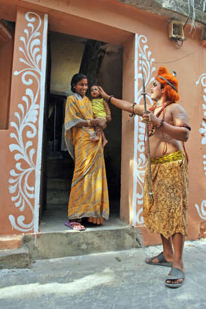 kolkata west bengal india on april 12th 2012: On the evening of Chaitra Sankranti the last day of...