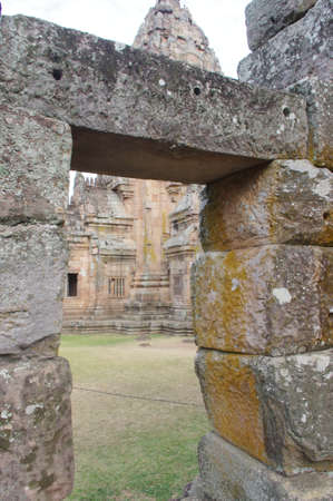 The stone door of angkor.の写真素材