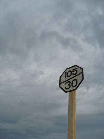 The sign of train.