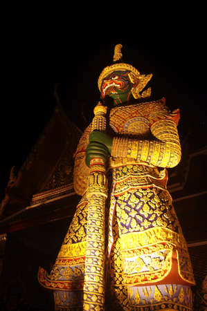 Green giant guard of Grand palace Thailand.の写真素材
