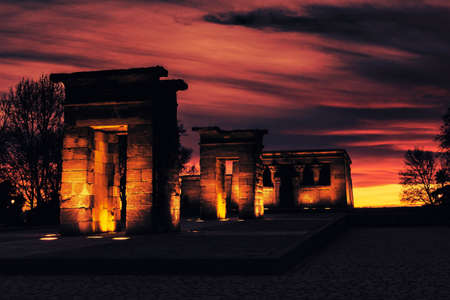 Sunset in Madrid (Temple of Debod)