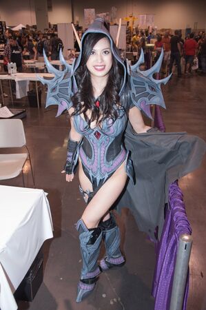 Anaheim, CA - April 20th, 2011: Unidentified Fan at the Los Angeles Comic Con dressed as her...