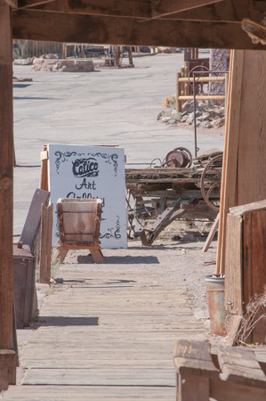 JUNE 22. 2010- Calico, CA:Calico is a ghost town and former mining town in San Bernardino County, California, United States. Was founded in 1881 as a silver mining town, and today has been converted into a county park.の写真素材