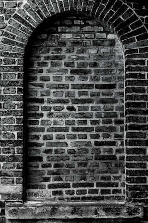 Old brick wallの写真素材