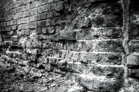 Old brick wallの写真素材