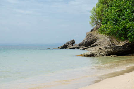 Beach at a ocaen at the Dominican Republicの写真素材
