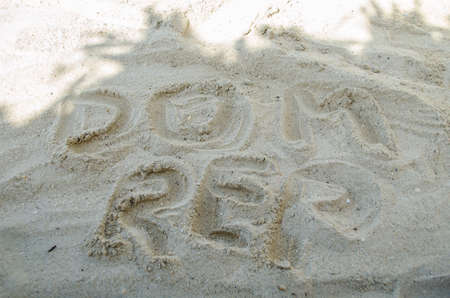 Beach at the Dominican Republicの写真素材