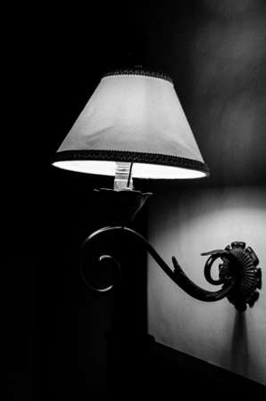 Lamp in the bedroomの写真素材