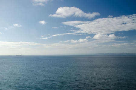 Ocean with clouds in the Dominican Republicの写真素材