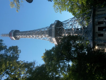 Petrin tower, a must-see in Pragueの写真素材
