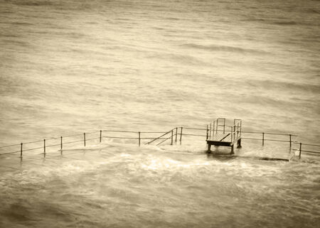 Natural Pool in Guernsey,  Channel Islandsの写真素材