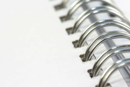 Spiral bound Notebook close upの写真素材