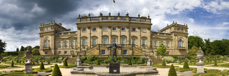Harewood House, Edwin Lascelles' mansion, designed by John Carr of York, 1759, palladian style, UK, West Yorkshire のeditorial素材