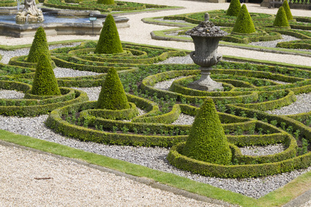 Beautiful geometrical design Formal gardenの写真素材